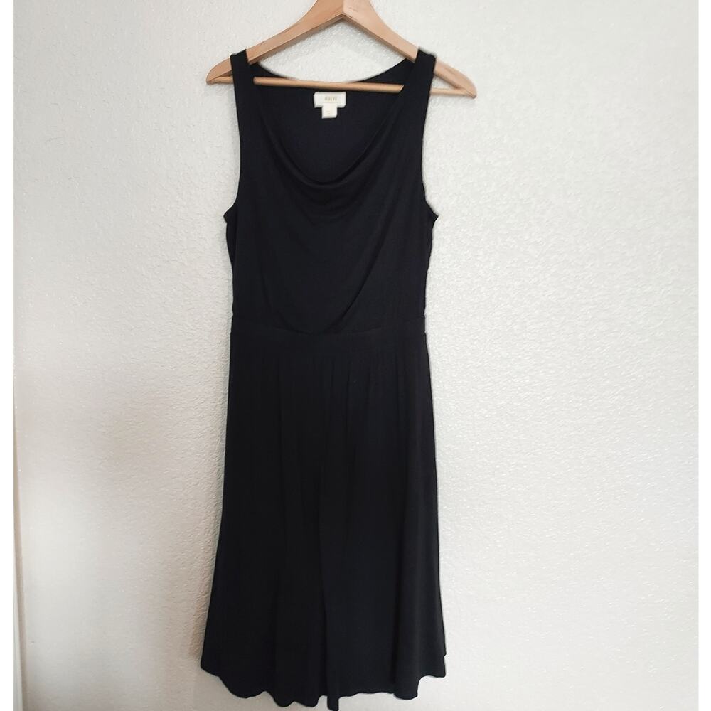 Maeve by Anthropologie Black Sleeveless Jersey Dress Size Small
